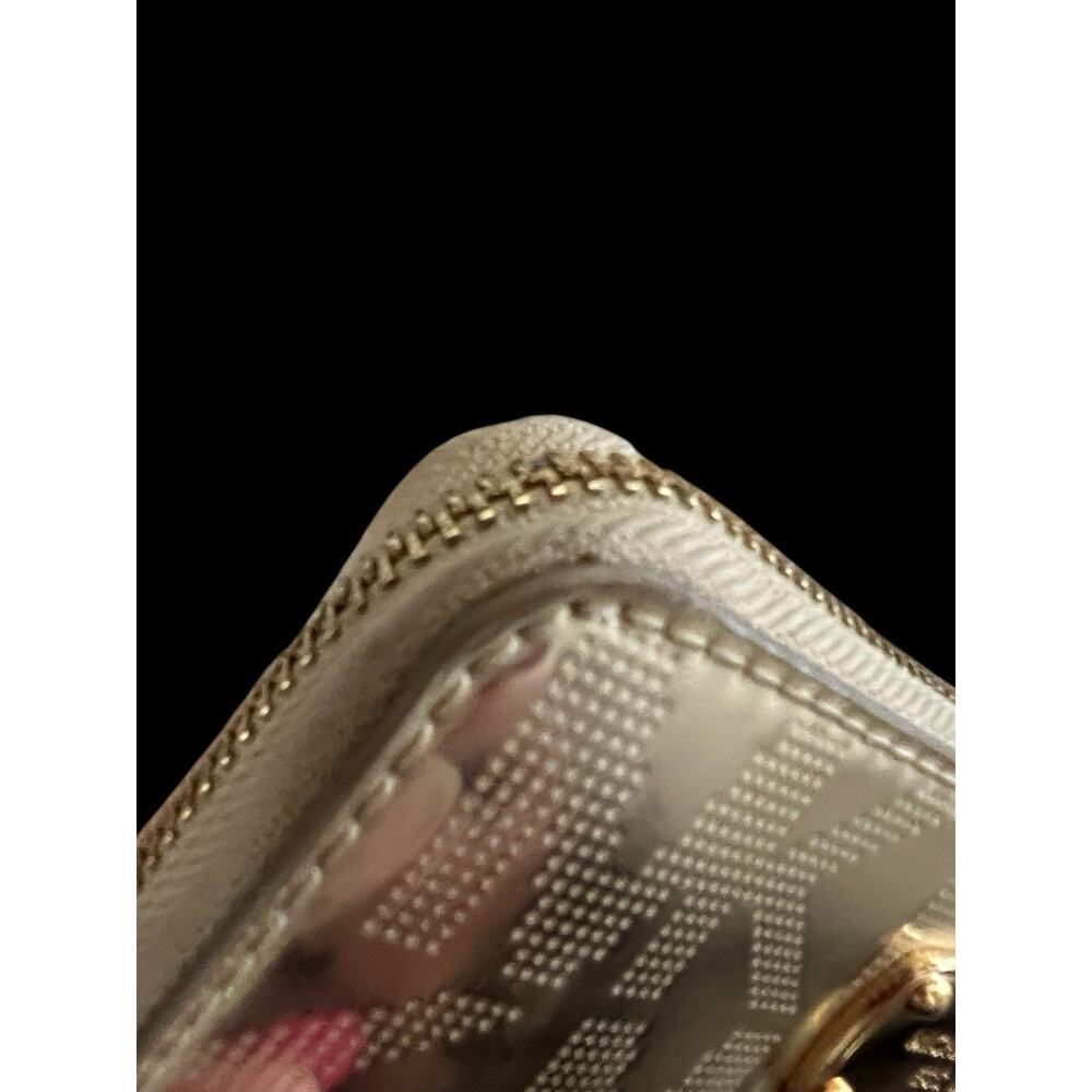 Michael Kors Jet Set Travel Continental Wristlet Wallet Gold - Picture 12 of 14